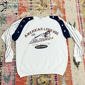 Vintage 1980s American Legends All - Star Dunlop Baseball Sports Sweatshirt